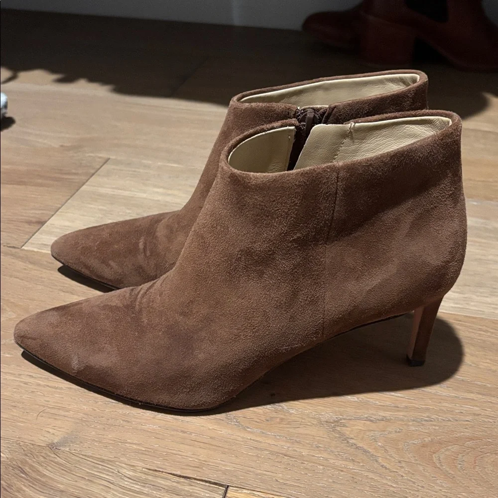 Veronica Beard Leone suede booties 6 - Picture 4 of 7